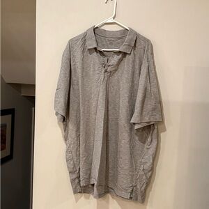 2XLT Van Heusen Light Gray Polo Shirt